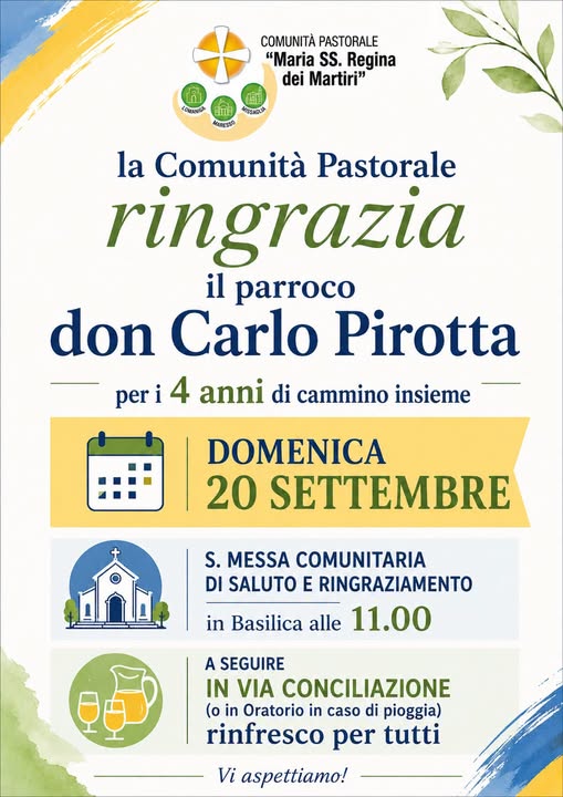 Saluto a don Carlo Pirotta Saluto a don Carlo Pirotta