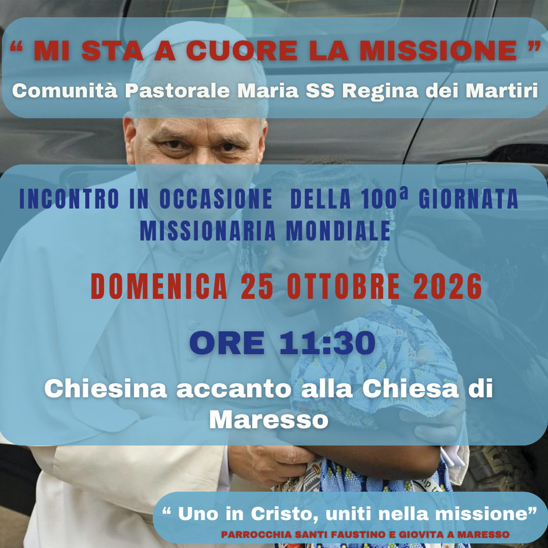 Incontro Giornata Missionaria Mondiale Incontro Giornata Missionaria Mondiale